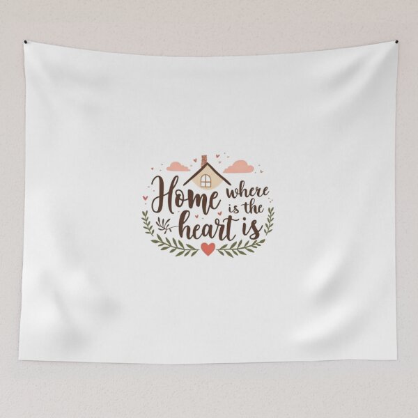 Item preview, Home Is Where the Heart Is – Comfort Tee designed and sold by WillRose-Fashon.