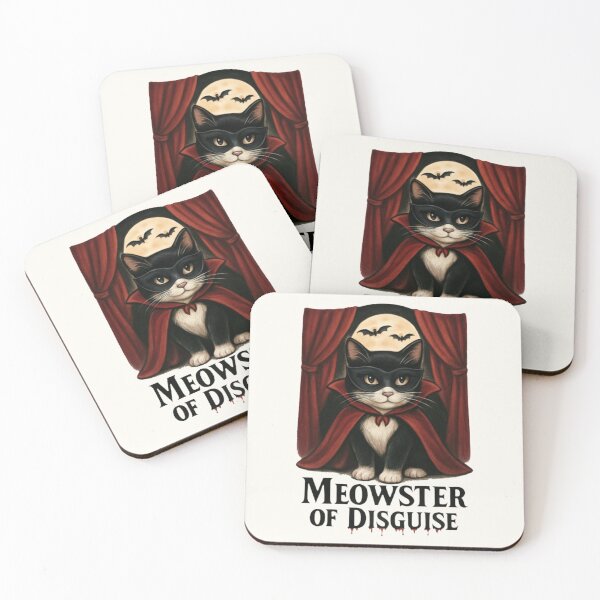 Item preview, Tuxedo Cat Vampire Disguise | Meowster of Disguise Pun Design designed and sold by Dantin.