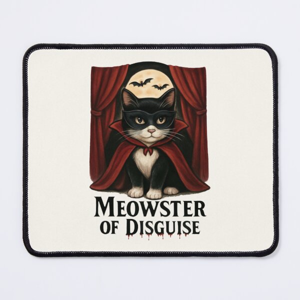 Item preview, Tuxedo Cat Vampire Disguise | Meowster of Disguise Pun Design designed and sold by Dantin.
