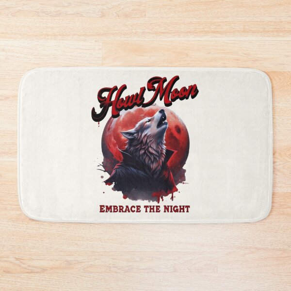 Item preview, Howl Moon Vampire Werewolf Embrace The Night Gothic Horror Pun Design designed and sold by Dantin.