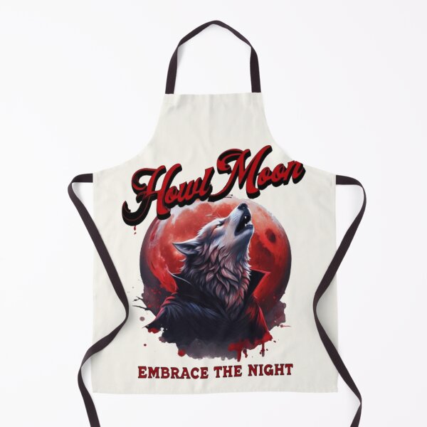 Item preview, Howl Moon Vampire Werewolf Embrace The Night Gothic Horror Pun Design designed and sold by Dantin.