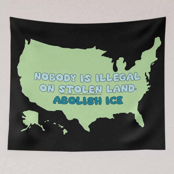 Item preview, Nobody is illegal on stolen land designed and sold by WrensDgtDesigns.
