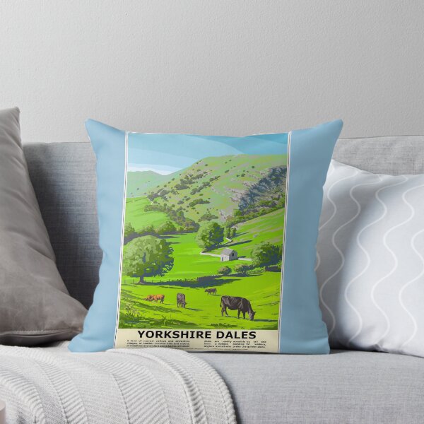 Item preview, The Yorkshire Dales, Railway Poster style digital landscape painting designed and sold by Lycanth.