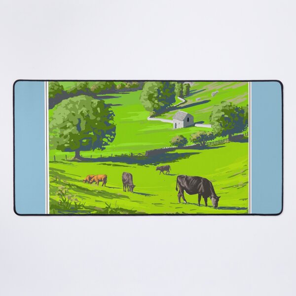 Item preview, The Yorkshire Dales, Railway Poster style digital landscape painting designed and sold by Lycanth.