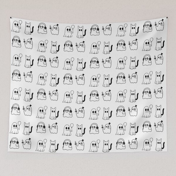 Item preview, Ghost Doodles digital design designed and sold by Art By Kav.