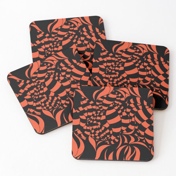 Item preview, Psychedelic Black and Orange pattern designed and sold by LAEC-Shop.