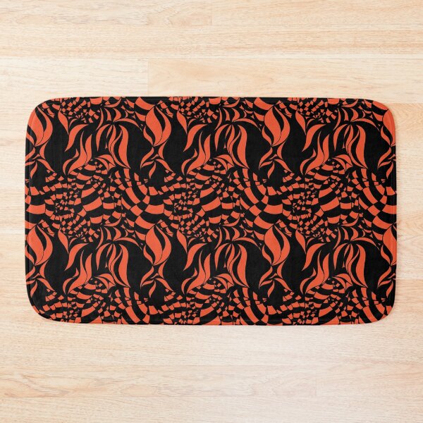 Item preview, Psychedelic Black and Orange pattern designed and sold by LAEC-Shop.