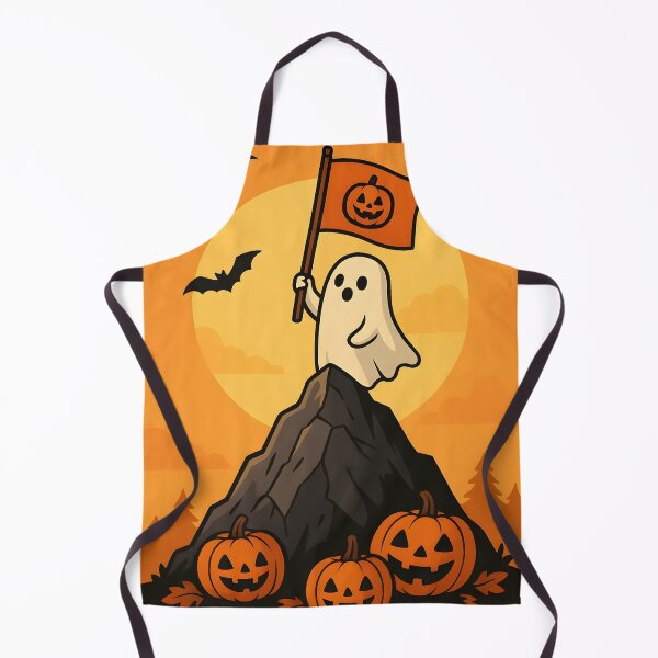 Item preview, Ghost Summit – Halloween Ghost on Mountain Peak Art designed and sold by wildexperience.