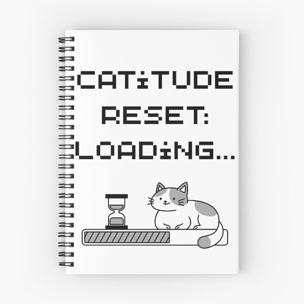 Item preview, Catitude Reset Loading – Funny Cat Attitude Quote for Cat Lovers designed and sold by Shopk9.