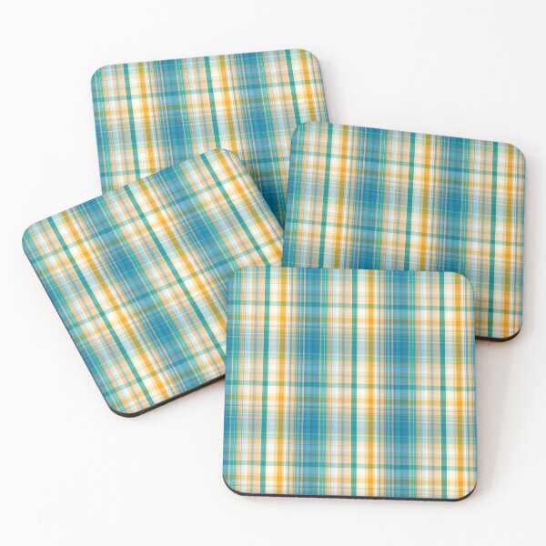 Item preview, Deep Ocean Sun Light Plaid Seamless Repeat designed and sold by Sharon Schwalbe.