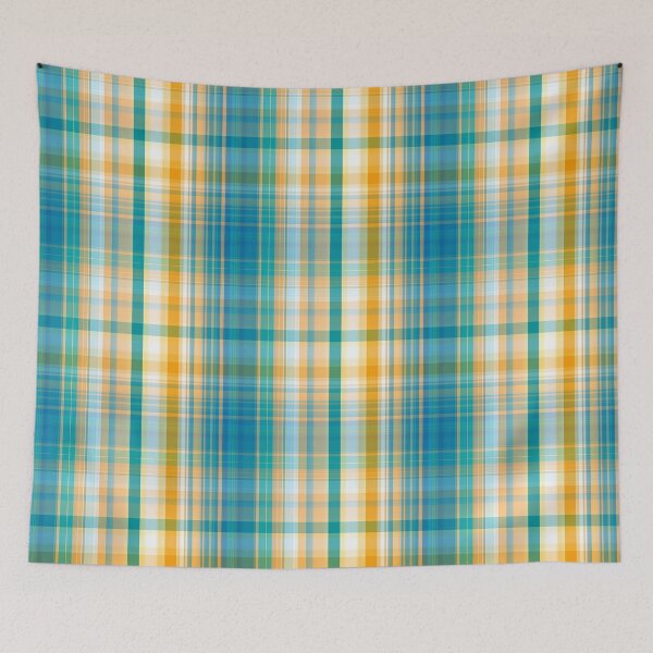 Item preview, Deep Ocean Sun Light Plaid Seamless Repeat designed and sold by Sharon Schwalbe.