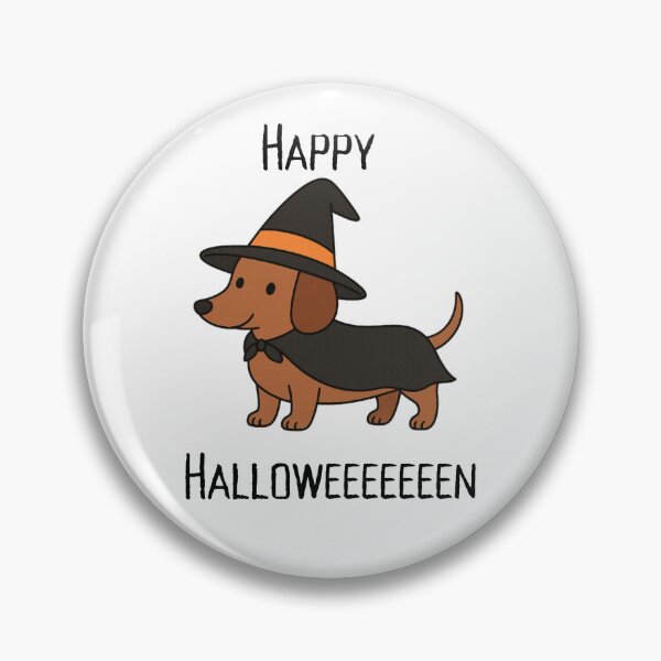 Item preview, Witchy Wiener - Cute Halloween Dachshund Dog in Witch Hat designed and sold by bruceygoosey84.