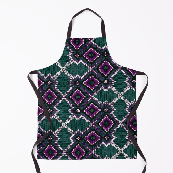 Item preview, Knitted Geometric Texture Purple Green designed and sold by patternarya.