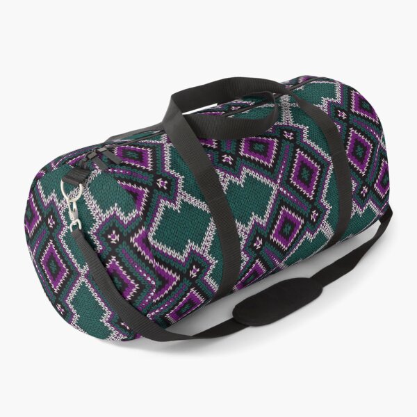 Item preview, Knitted Geometric Texture Purple Green designed and sold by patternarya.