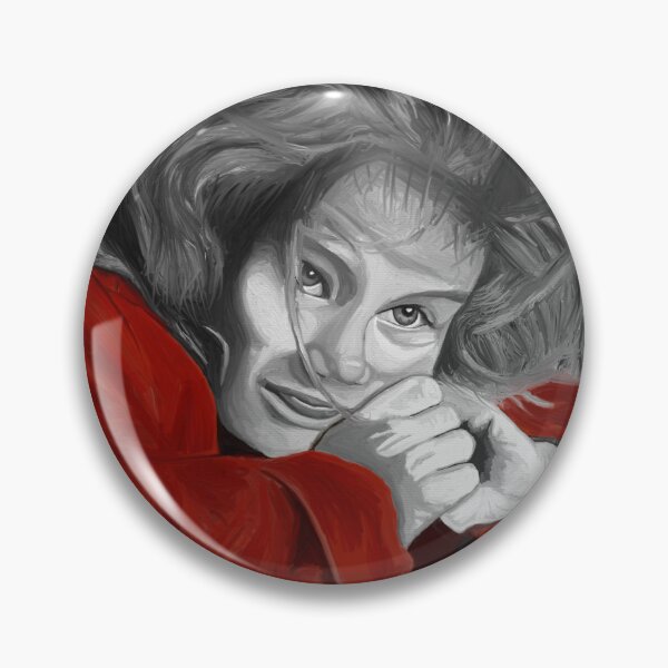 Item preview, The Girl in the Red Coat by Paula C. Jensen, digital painting, 2025.  designed and sold by PollywogDesigns.