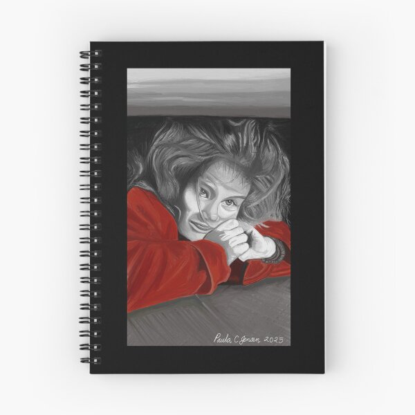Item preview, The Girl in the Red Coat by Paula C. Jensen, digital painting, 2025.  designed and sold by PollywogDesigns.