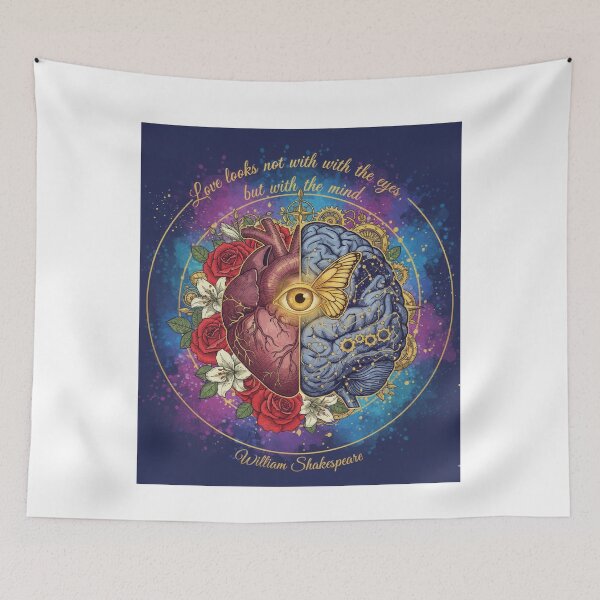 Item preview, Shakespeare Love T-Shirt: "Love looks not with the eyes, but with the mind." designed and sold by Boski22.