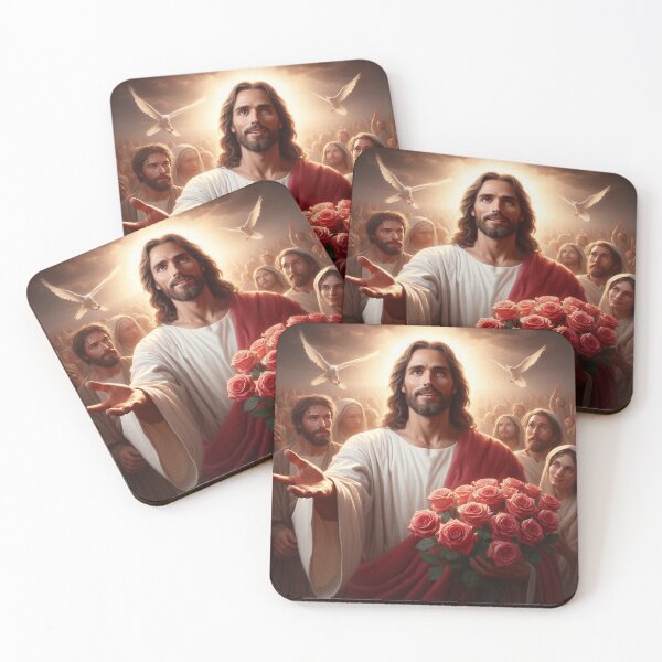 Item preview, Jesus giving you flowers designed and sold by JesusClub.