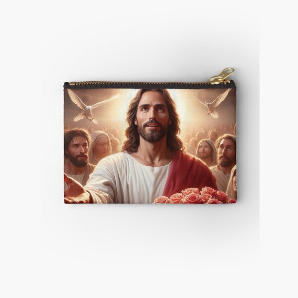 Item preview, Jesus giving you flowers designed and sold by JesusClub.