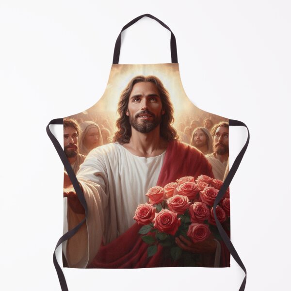 Item preview, Jesus giving you flowers designed and sold by JesusClub.