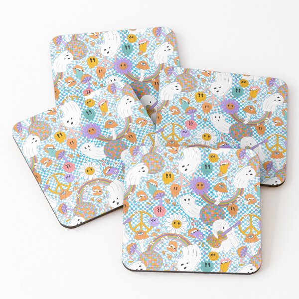 Item preview, Groovy Ghosts Halloween Psychedelic Retro Disco Phone Case designed and sold by Feral Confetti.