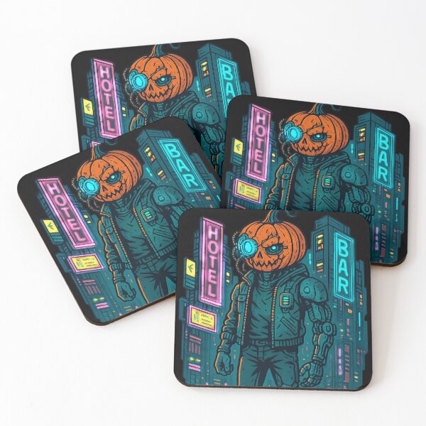 Item preview, Halloween 2107 – Cyberpunk Pumpkin Warrior designed and sold by EchoDimension.