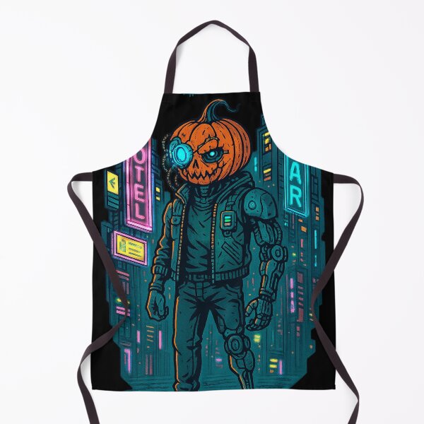 Item preview, Halloween 2107 – Cyberpunk Pumpkin Warrior designed and sold by EchoDimension.