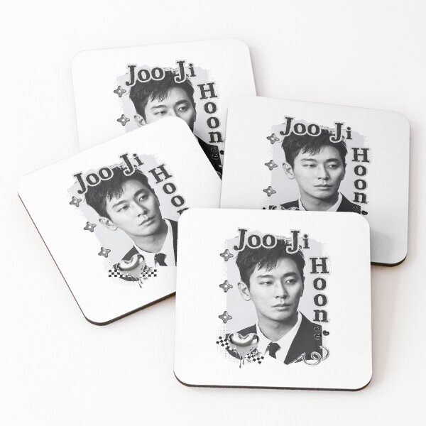 Item preview, Joo Ji-hoon Korean Actor Kdrama Black and White Collage Digital Art Portrait designed and sold by AJUNICE STUDIO.