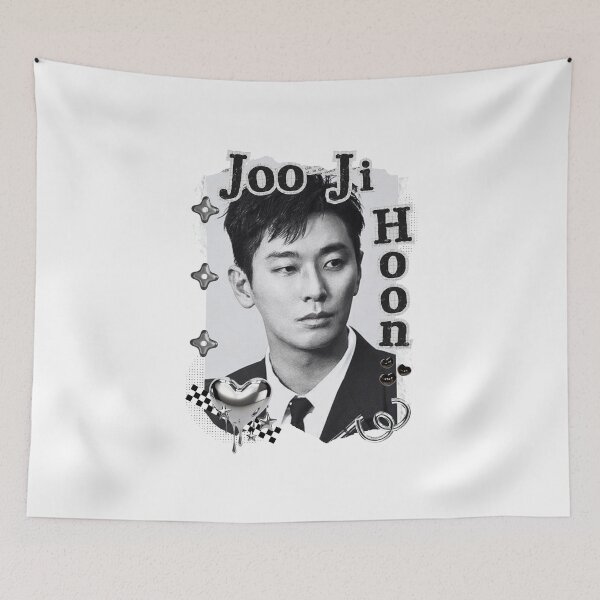 Item preview, Joo Ji-hoon Korean Actor Kdrama Black and White Collage Digital Art Portrait designed and sold by AJUNICE STUDIO.