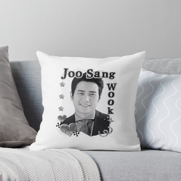 Artikelvorschau, Joo Sang-wook Koreanischer Schauspieler Kdrama Schwarz-Weiß-Collage Digitales Kunstportrait entworfen und verkauft von AJUNICE STUDIO.
