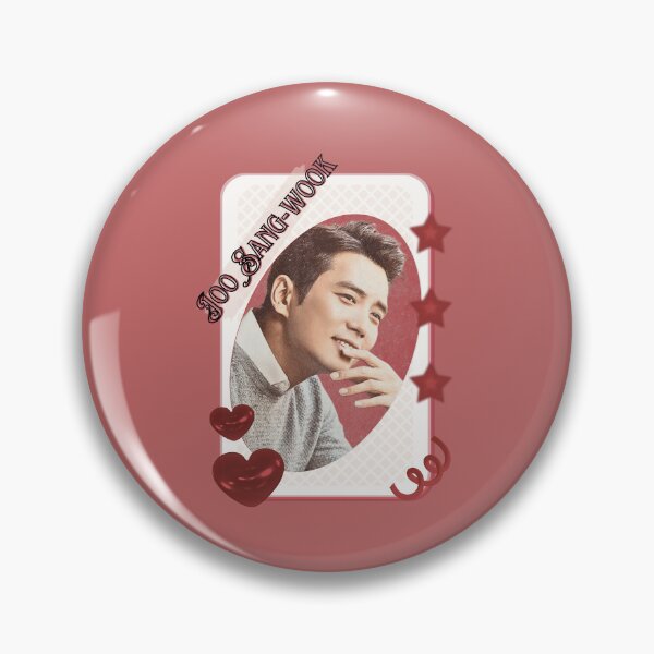Item preview, Joo Sang-wook Korean Actor Kdrama Card Red Aesthetic Collage Design designed and sold by AJUNICE STUDIO.
