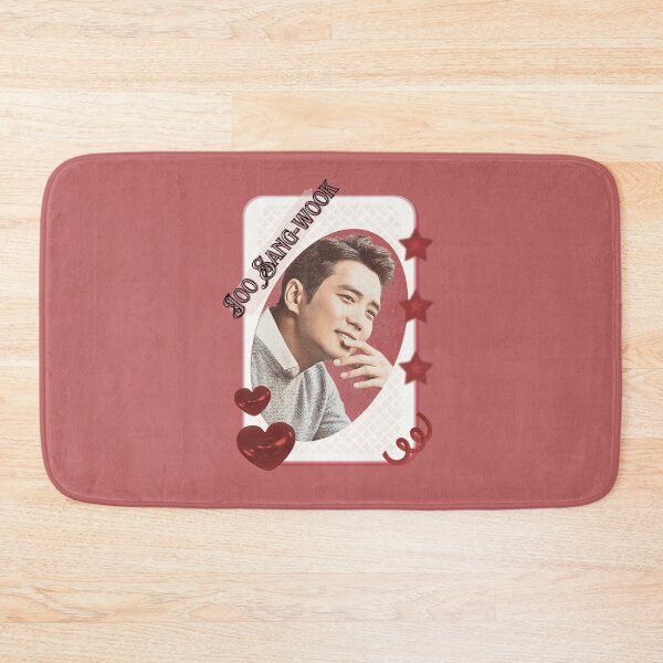 Item preview, Joo Sang-wook Korean Actor Kdrama Card Red Aesthetic Collage Design designed and sold by AJUNICE STUDIO.