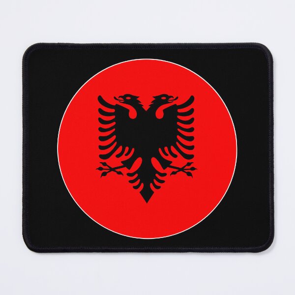 Item preview, Albania Flag Circle Double-Headed Eagle Design designed and sold by NTGUILTY.
