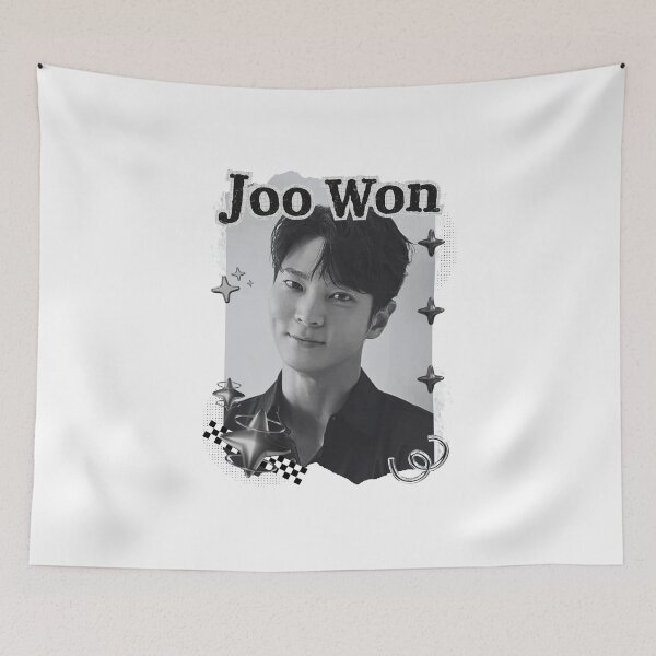 Item preview, Joo Won Korean Actor Kdrama Black and White Collage Digital Art Portrait designed and sold by AJUNICE STUDIO.