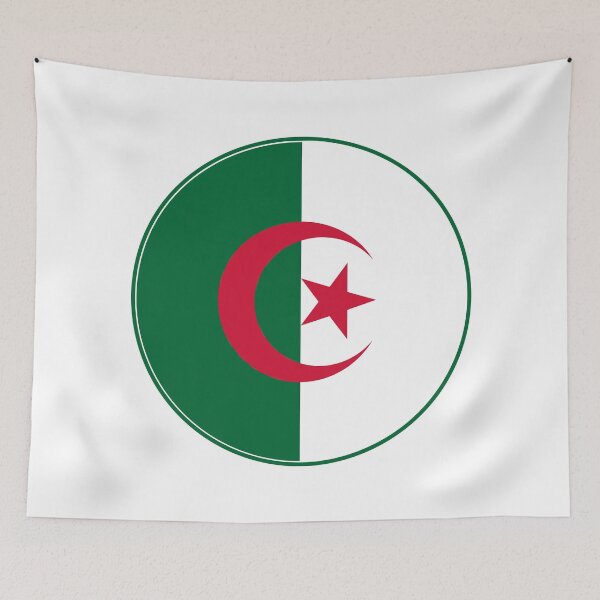 Item preview, Algeria Flag Circle Star Crescent Design designed and sold by NTGUILTY.