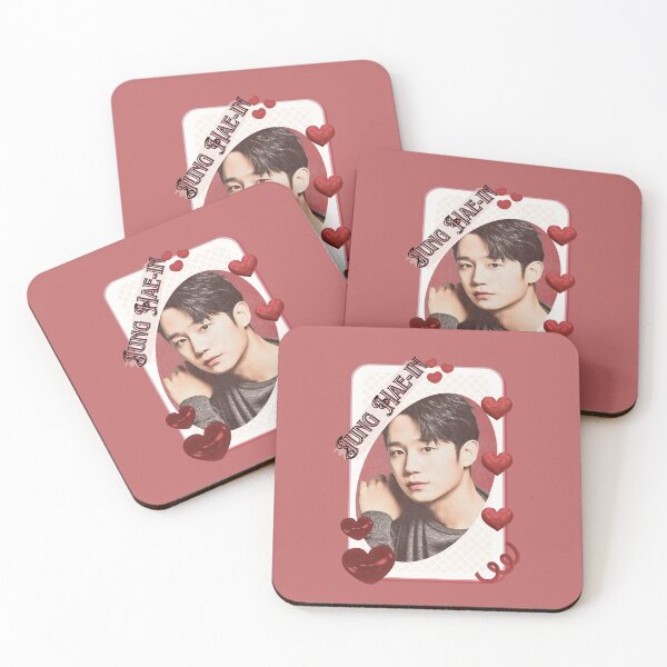 Item preview, Jung Hae-in Korean Actor Kdrama Card Red Aesthetic Collage Design designed and sold by AJUNICE STUDIO.