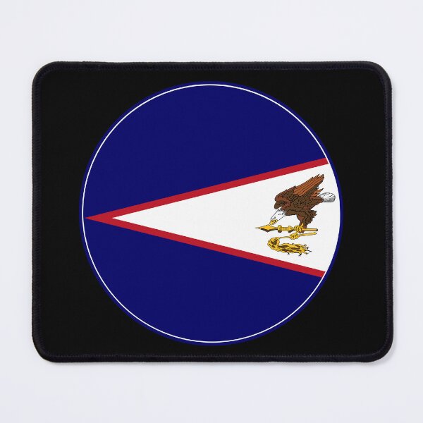 Item preview, American Samoa Flag Round Eagle Design designed and sold by NTGUILTY.