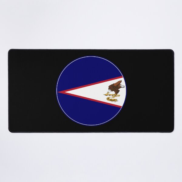 Item preview, American Samoa Flag Round Eagle Design designed and sold by NTGUILTY.