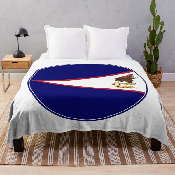 Item preview, American Samoa Flag Round Eagle Design designed and sold by NTGUILTY.