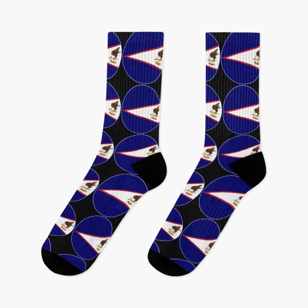 Item preview, American Samoa Flag Round Eagle Design designed and sold by NTGUILTY.