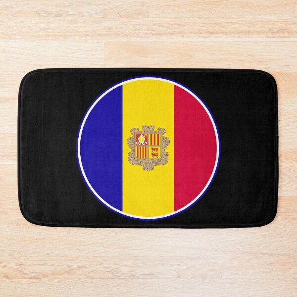 Item preview, Andorra Flag Circle Emblem VIRTUS UNITAS FORTIOR designed and sold by NTGUILTY.