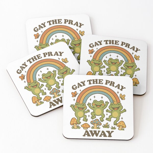 Item preview, Gay The Pray Away | Retro Froggy LGBTQ+ Humor Design | Playful Pride Illustration | Satirical Queer Art designed and sold by PaintedPixels01.