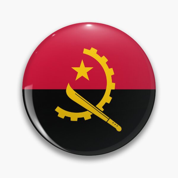 Item preview, Angola Flag Circle Machete Gear Star Design designed and sold by NTGUILTY.