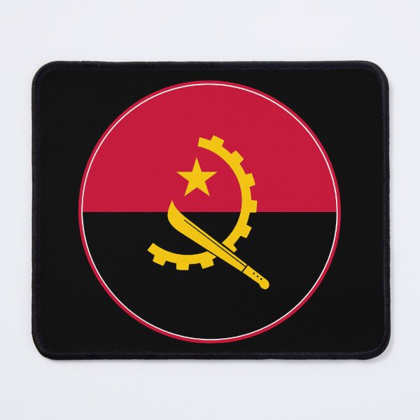 Item preview, Angola Flag Circle Machete Gear Star Design designed and sold by NTGUILTY.