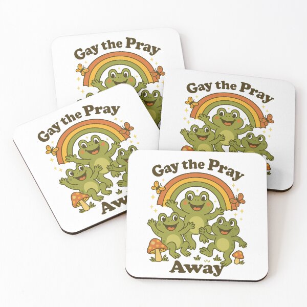 Item preview, Gay The Pray Away | Retro Froggy LGBTQ+ Humor Design | Playful Pride Illustration | Satirical Queer Art designed and sold by PaintedPixels01.