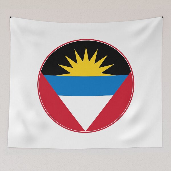 Item preview, Antigua and Barbuda Flag Sun Rising Circle designed and sold by NTGUILTY.