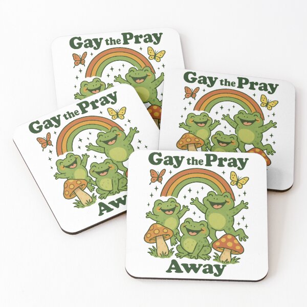 Item preview, Gay The Pray Away | Retro Froggy LGBTQ+ Humor Design | Playful Pride Illustration | Satirical Queer Art designed and sold by PaintedPixels01.