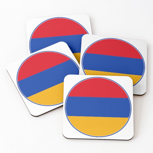 Item preview, Armenia Flag Circle Red Blue Orange Design designed and sold by NTGUILTY.