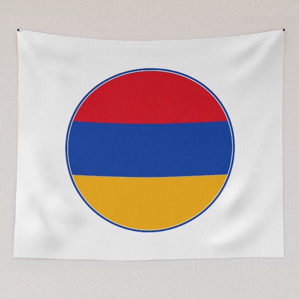 Item preview, Armenia Flag Circle Red Blue Orange Design designed and sold by NTGUILTY.