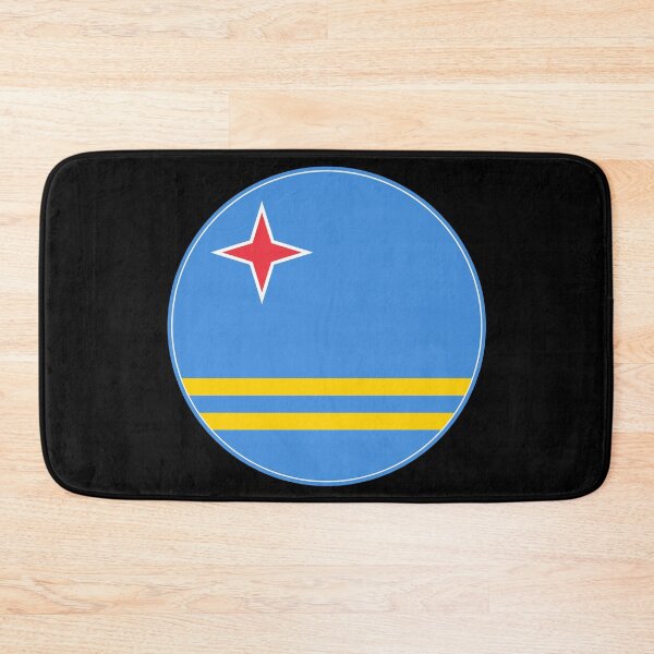 Item preview, Aruba Flag Circle Red Star Yellow Stripes designed and sold by NTGUILTY.